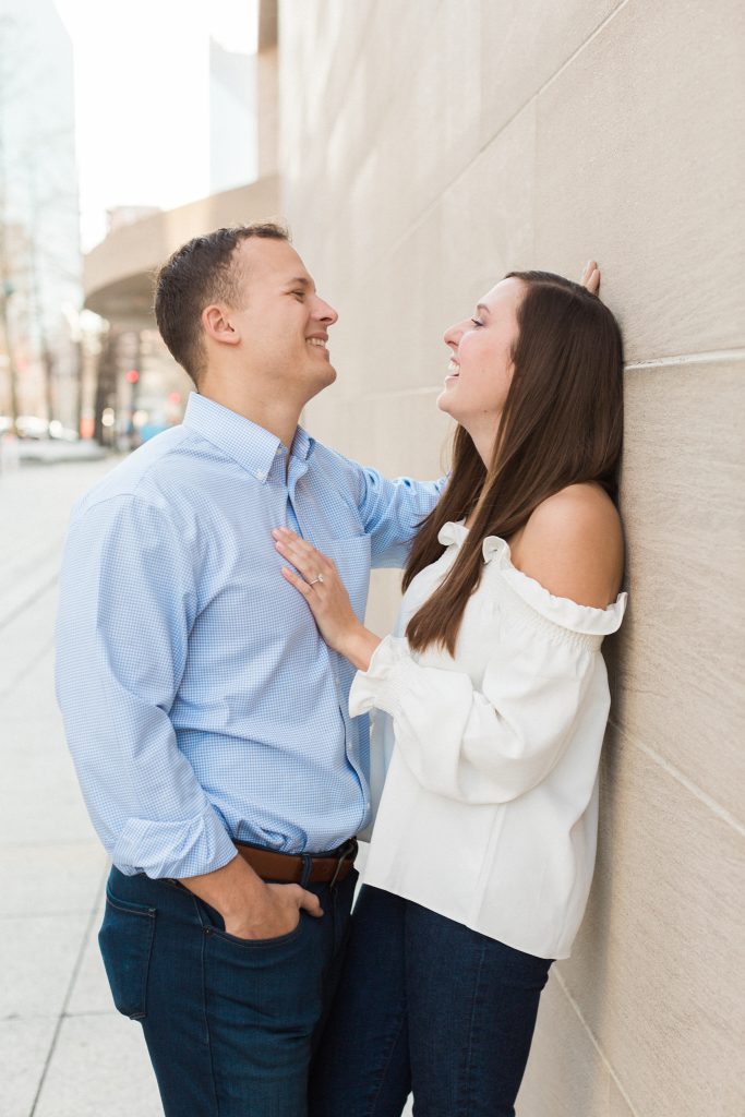 Rachel & Tyler Engagement Session at the Meyerson Symphony Center Winspear Opera House Dallas Arts District | DFW Wedding and Engagement Session Photographer | Sami Kathryn Photography-