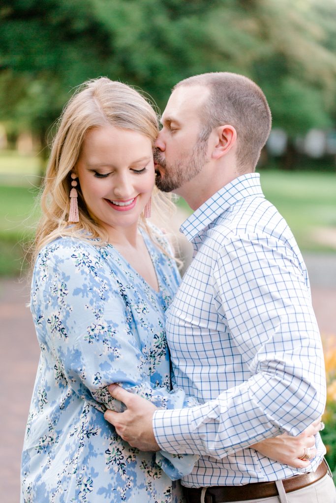 Maggie & David Engagement Session at Southern Methodist University SMU | Dallas DFW Wedding and Portrait Photographer | Sami Kathryn Photography | Engagement Session with Dog