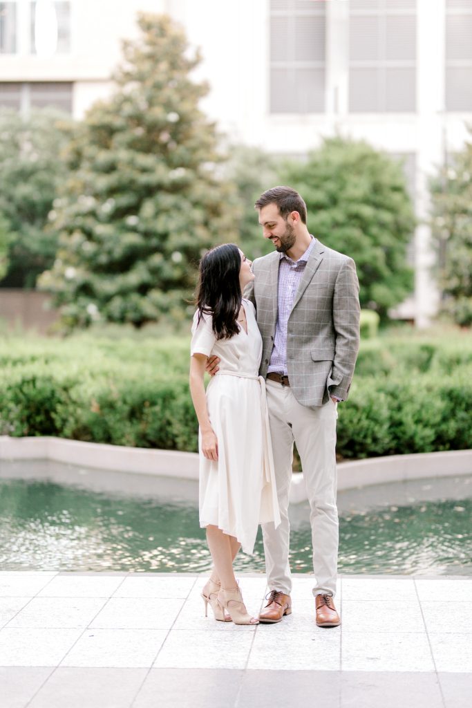 Zack & Hope Engagement Session in the Dallas Arts District Winspear Opera House & Meyerson Symphony Center | DFW Wedding & Portrait Photographer