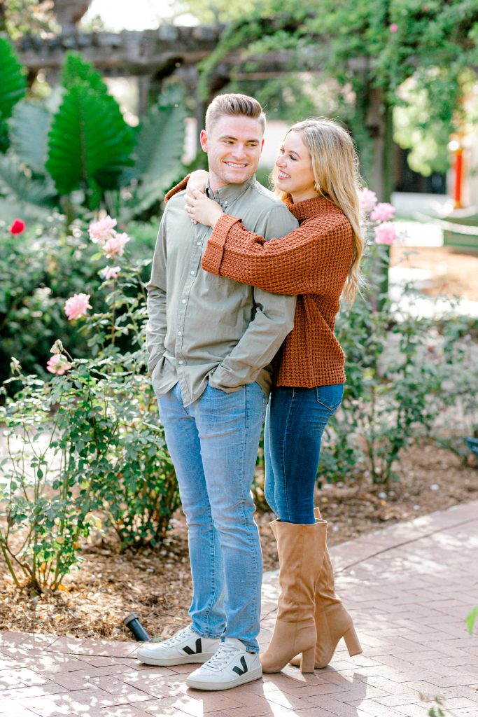 Halle & Tyler Engagement Session at the Dallas Arboretum | Sami Kathryn Photography | DFW Wedding Photographer