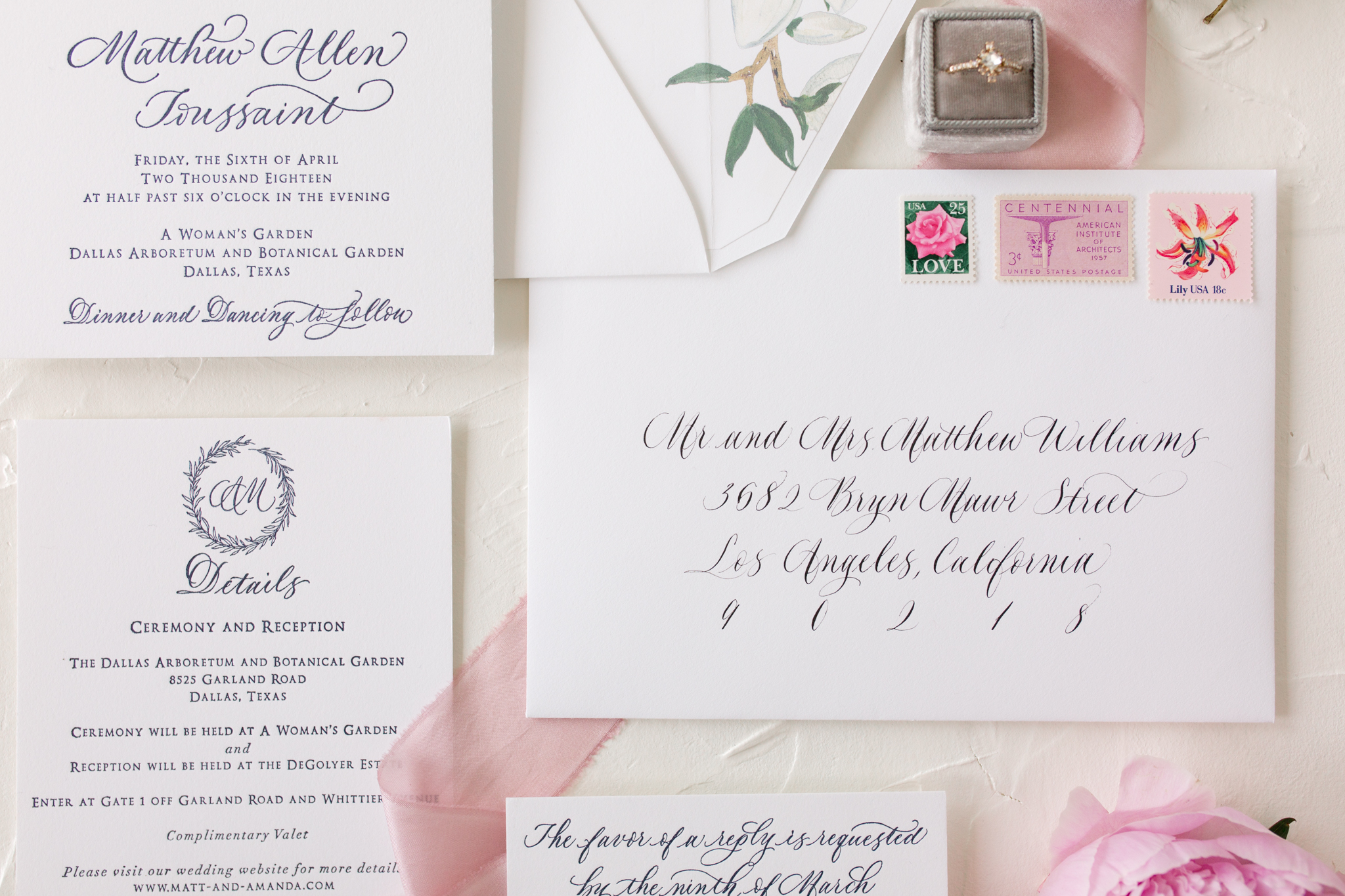 Scribbles & Swirls Stationery & Calligraphy | Dallas Wedding Photographer | Sami Kathryn Photography-2