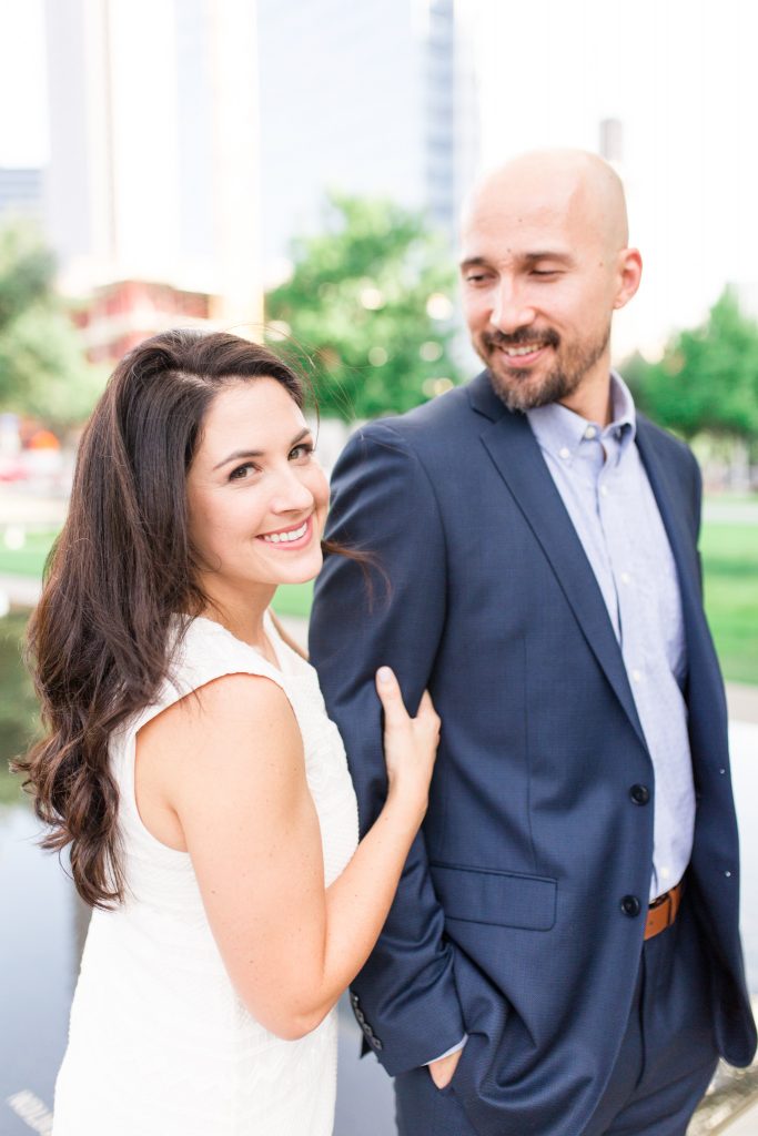 Sam & Nick | Downtown Dallas Engagement Session | Meyerson & Winspear | Sami Kathryn Photography | Dallas Wedding Photographer