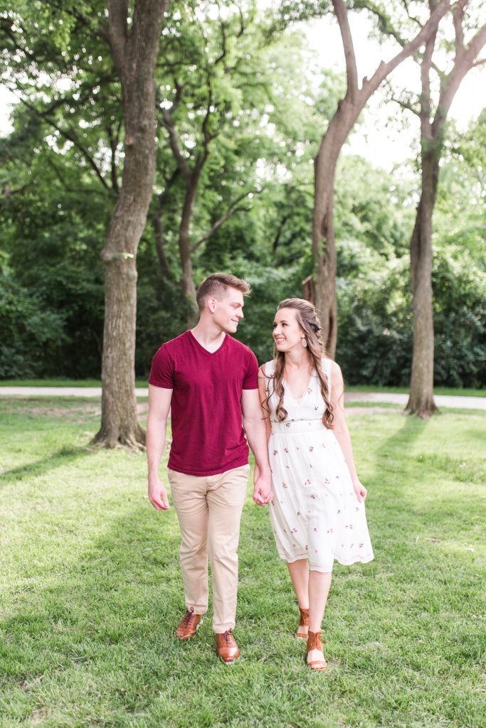 Bailey & Ethan Engagement Session | Lakeside Park in Richardson | Dallas Wedding Photographer