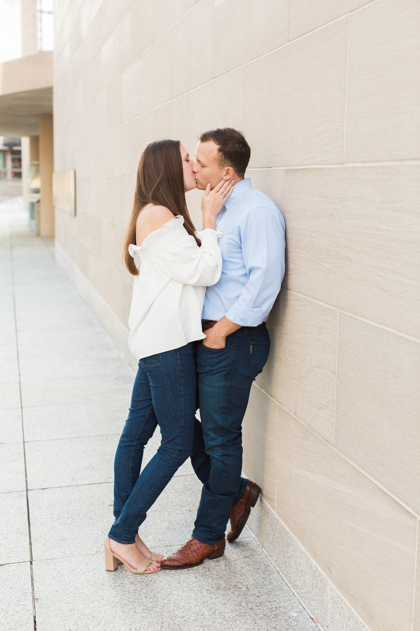 Rachel & Tyler Engagement Session at the Meyerson Symphony Center Winspear Opera House Dallas Arts District | DFW Wedding and Engagement Session Photographer | Sami Kathryn Photography-