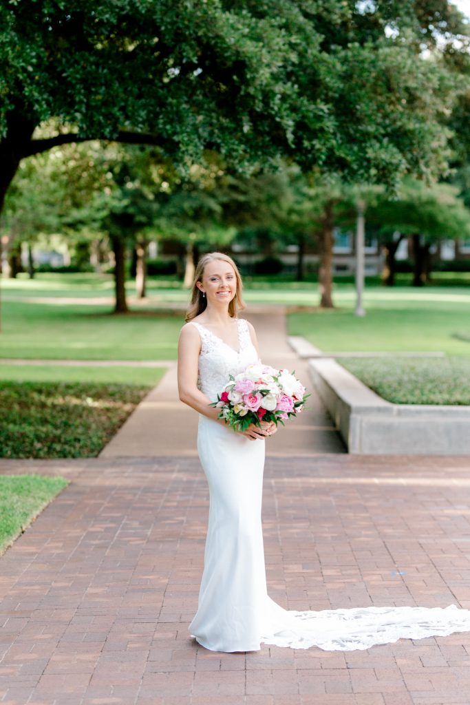 Hollis Bridal Portraits at Southern Methodist University SMU | Dallas Wedding Photographer | Sami Kathryn Photography Southern Methodist University Wedding
